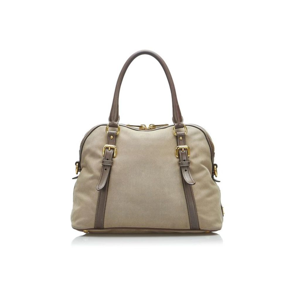 Pre Loved Prada Canapa Logo Satchel - Picture 3 of 8